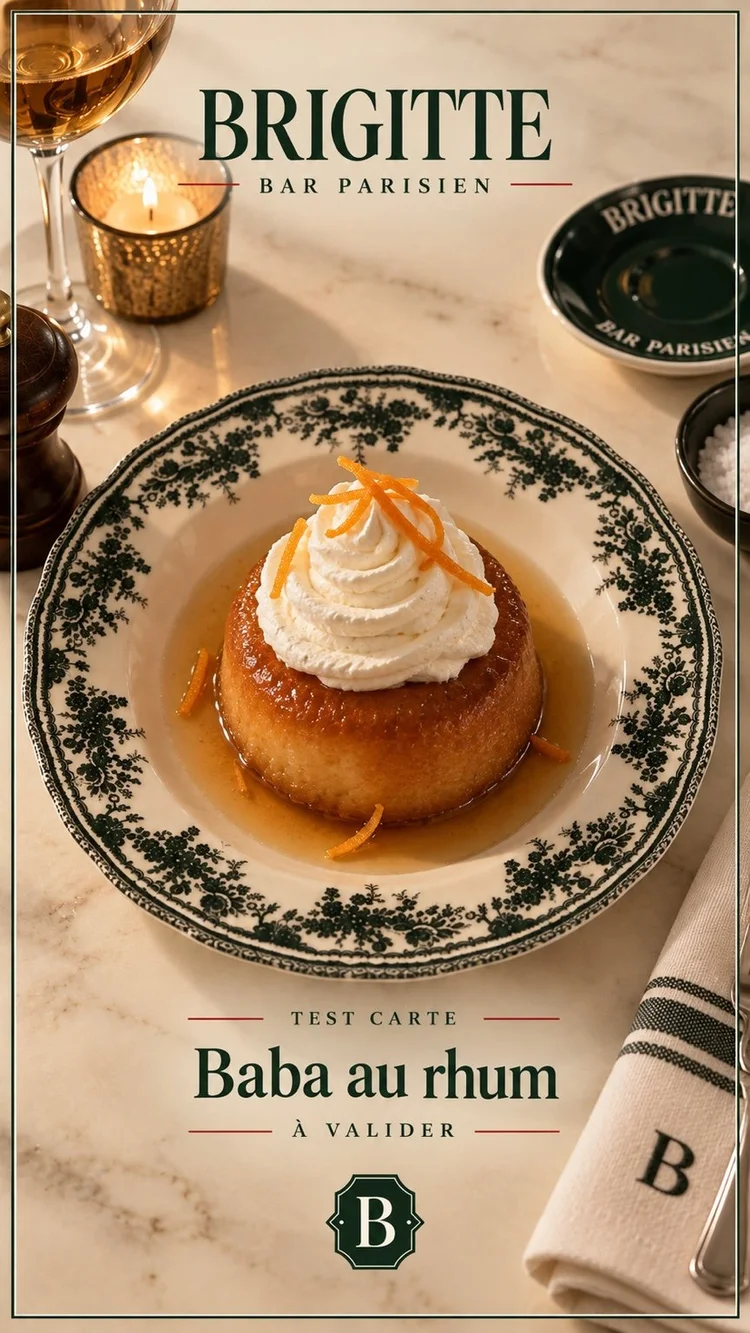 Baba au rhum et chantilly
