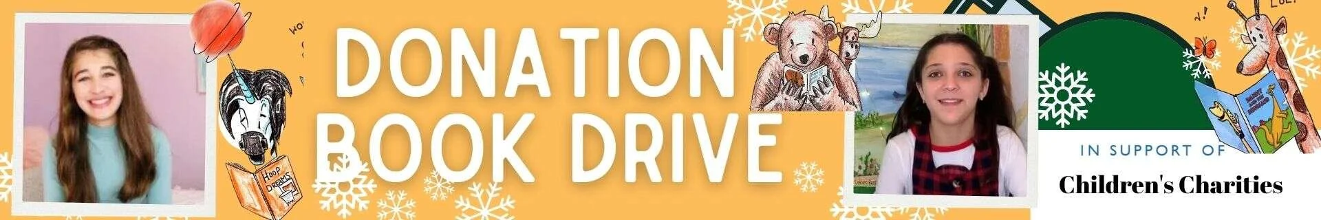 Unicorn Jazz donation book drive campaign supporting children’s charities