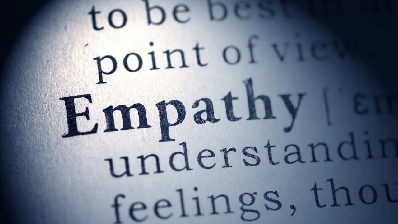 The word empathy on a printed page.