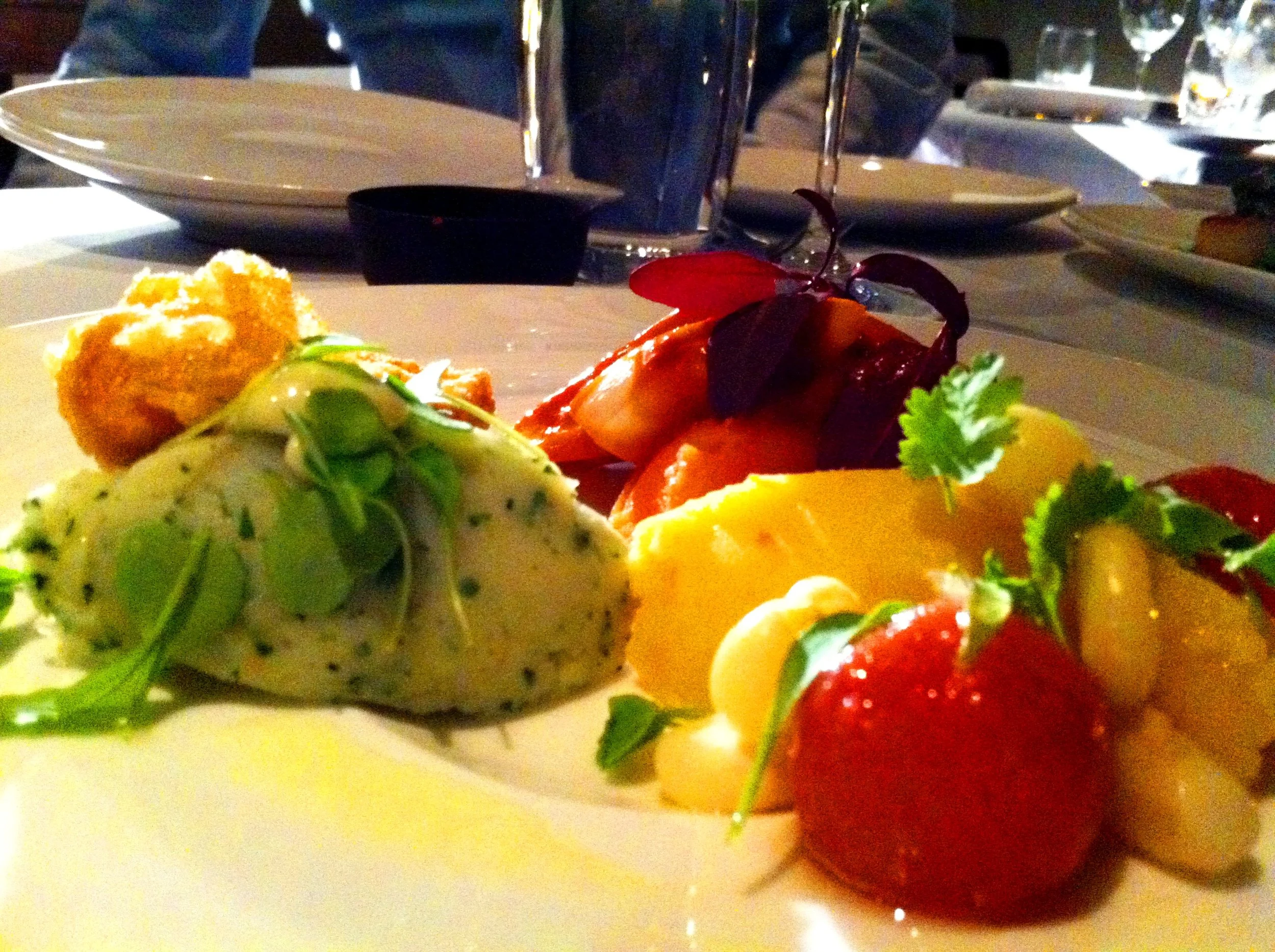 CAUSAS 3 traditional dish from the coast of Perú, based on potato mash & served w/ a selection of toppings