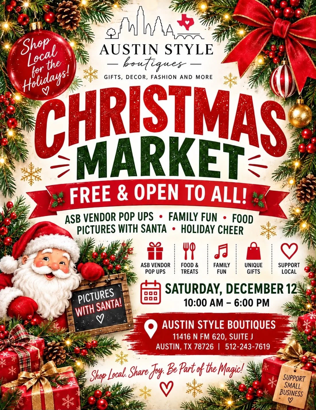 Austin Style Boutiques event flyer