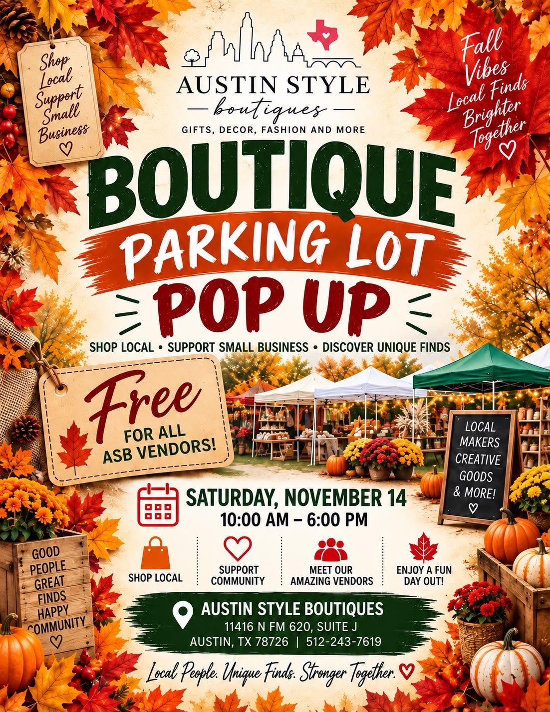 Austin Style Boutiques event flyer