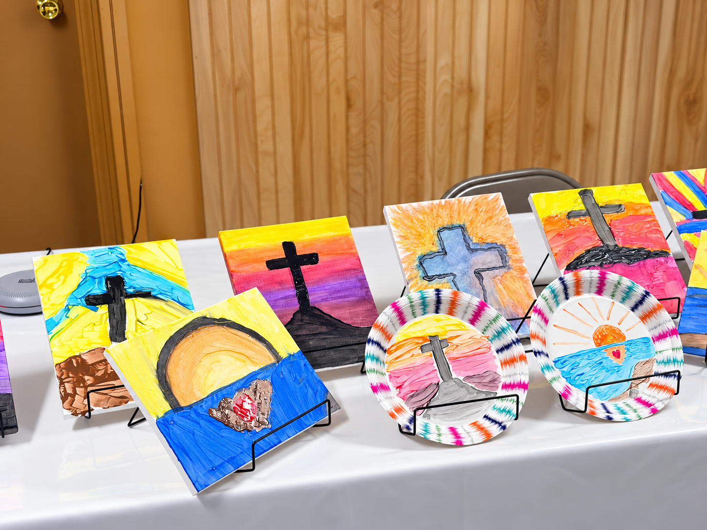 Arts and crafts display from a Williams Temple Women’s Ministry event
