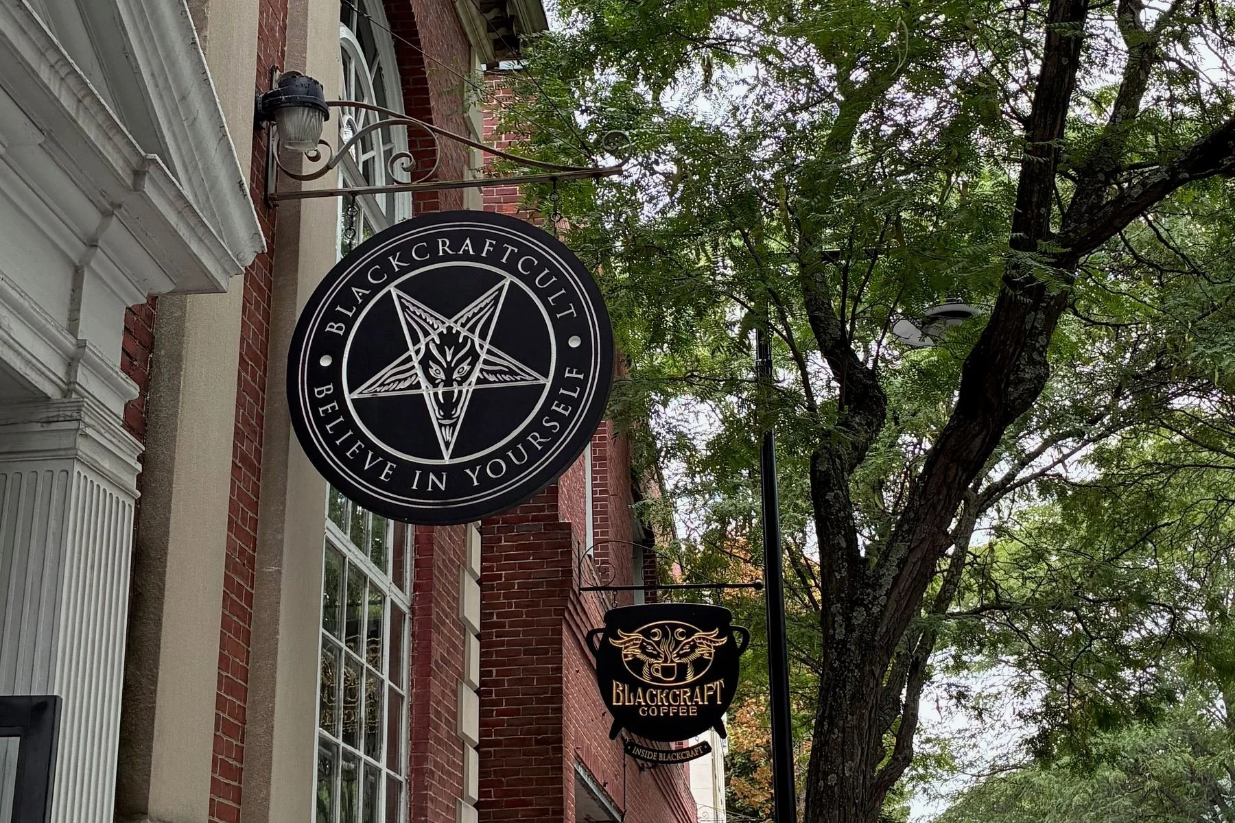 Blackcraft storefront sign in Salem