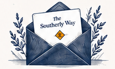 The Southerly Way newsletter envelope