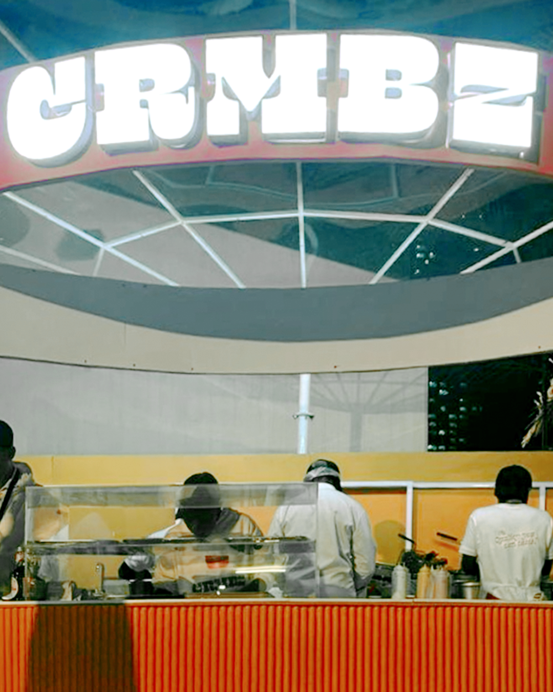 Food stand designed by CRMBZ during the Al Hosn Festival in Abu Dhabi, photographed by festival visitors