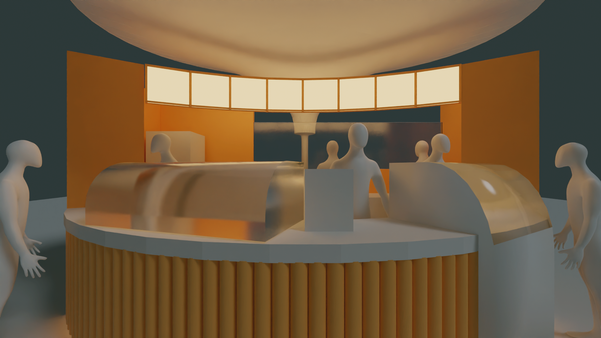 Food stand designed by CRMBZ during the Al Hosn Festival in Abu Dhabi, photographed by festival visitors