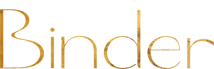 Binder wordmark, gold