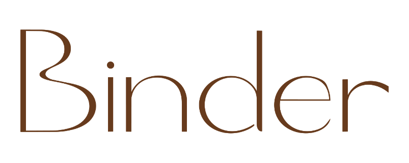 Binder wordmark, brown
