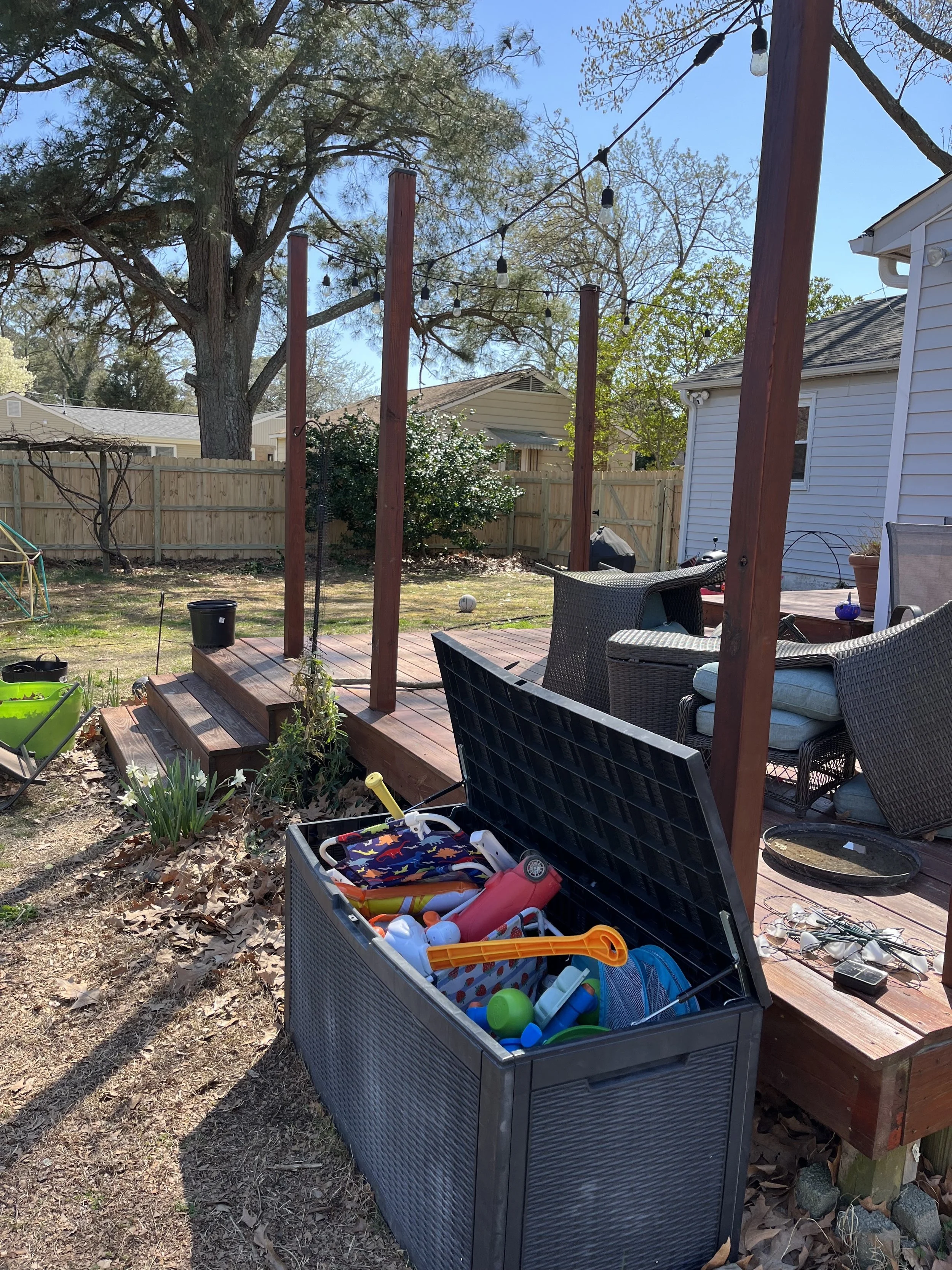 Custom wood deck by Crusberg Fence in Newport News, VA