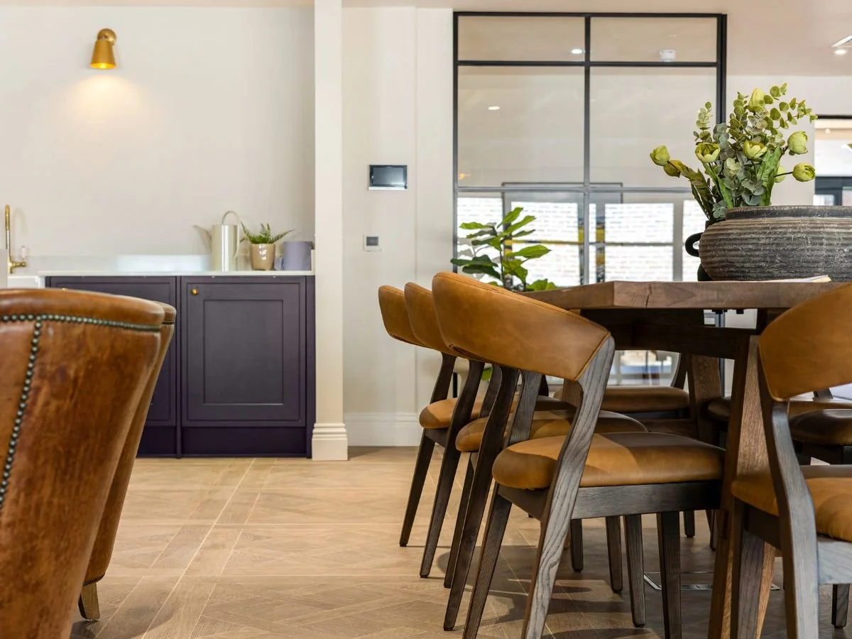 Dining and social space at Bower House