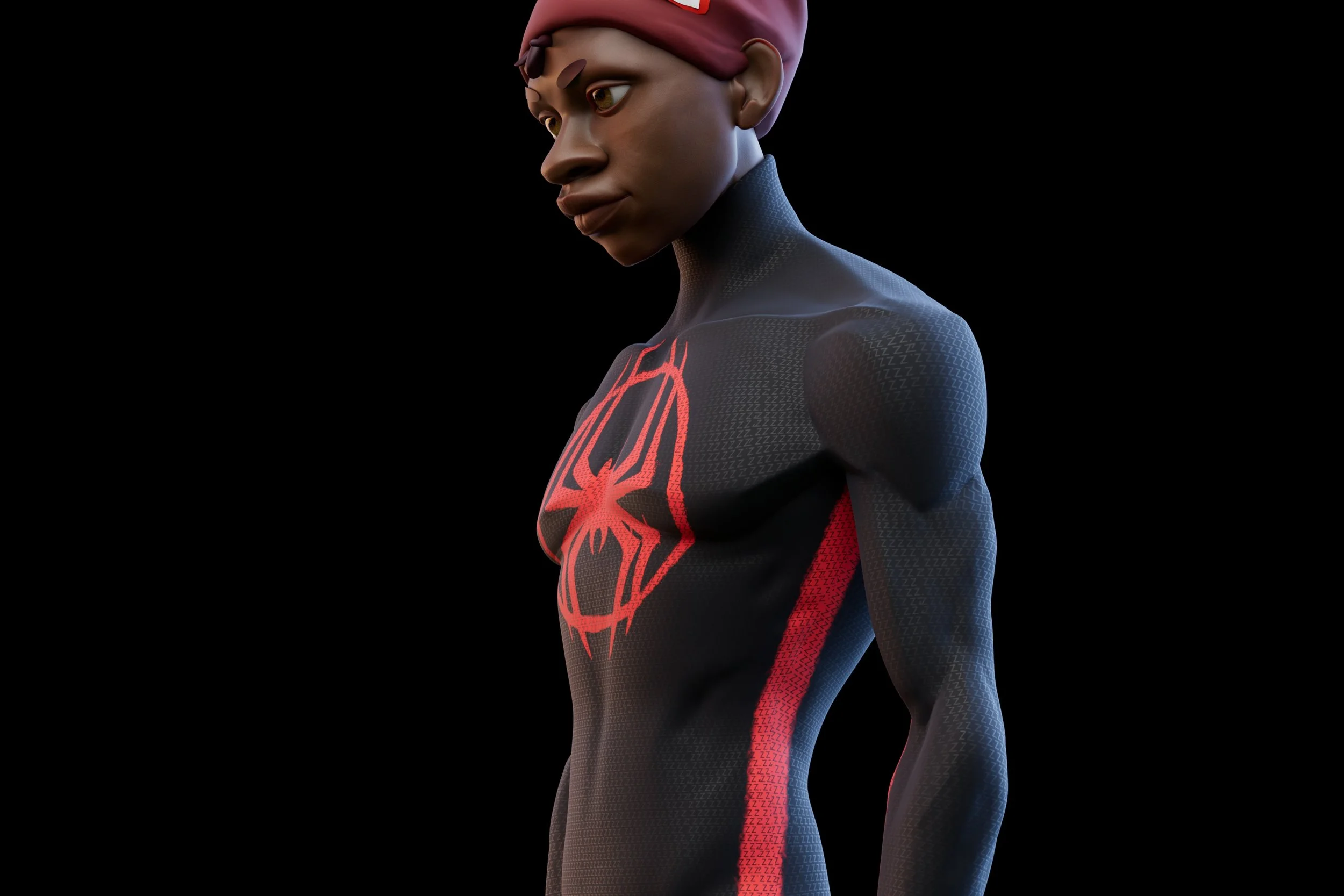 Miles Morales suit study work in progress
