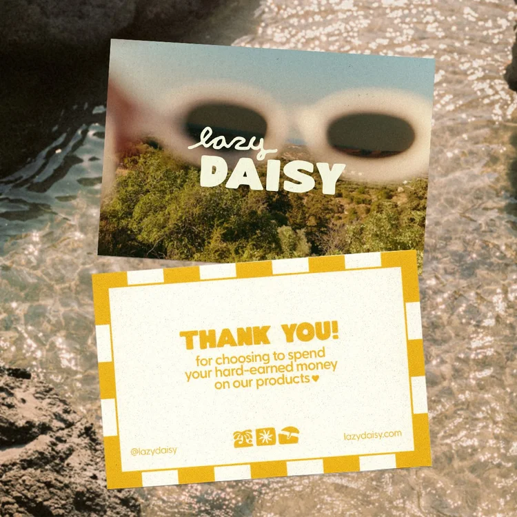 Carte de remerciement Lazy Daisy