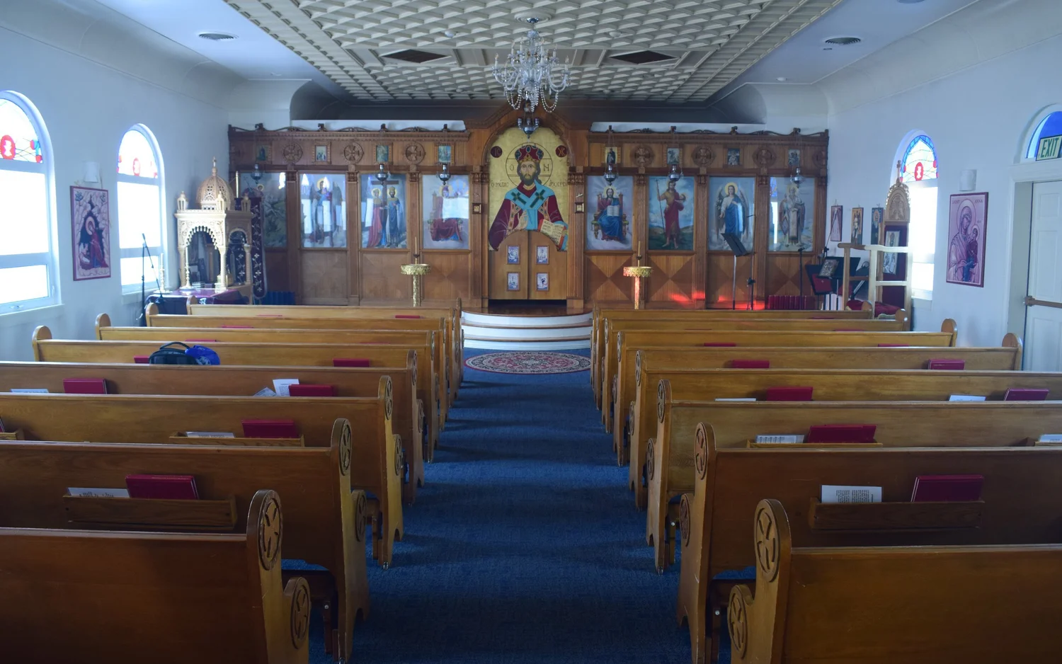 The nave and iconostasis of Saints Constantine and Helen