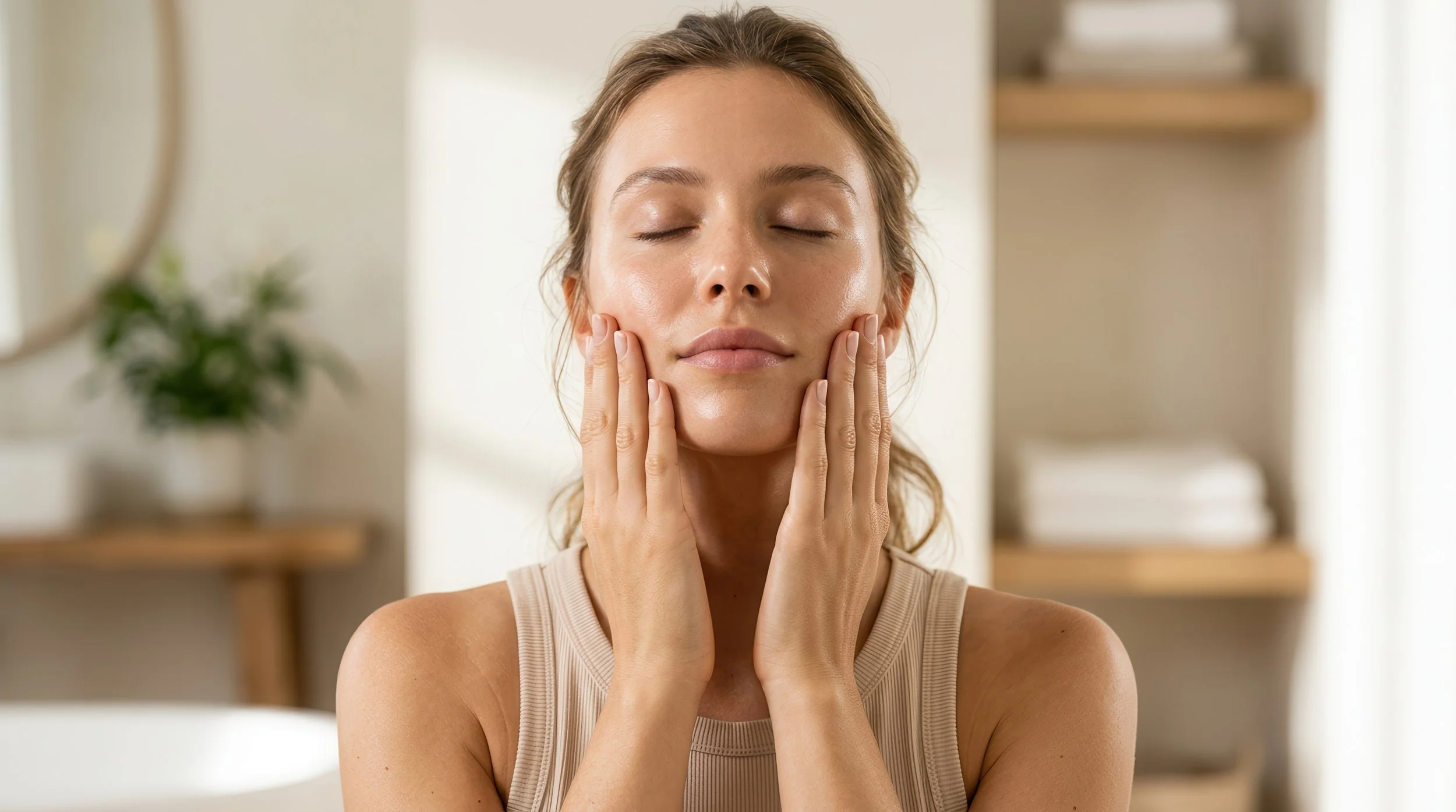 A calm, gentle self-care moment