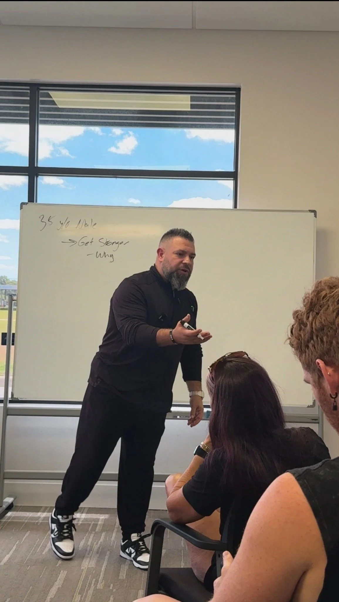 Speaking to the audience