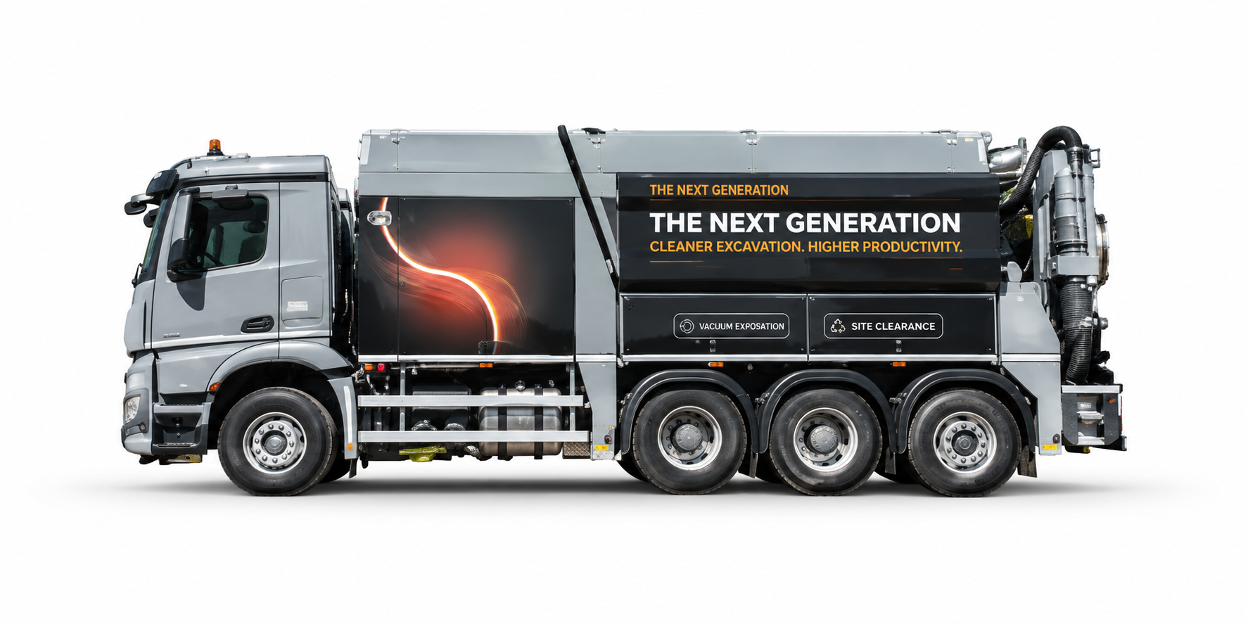 UK vacuum excavation truck — manufacturer reference image