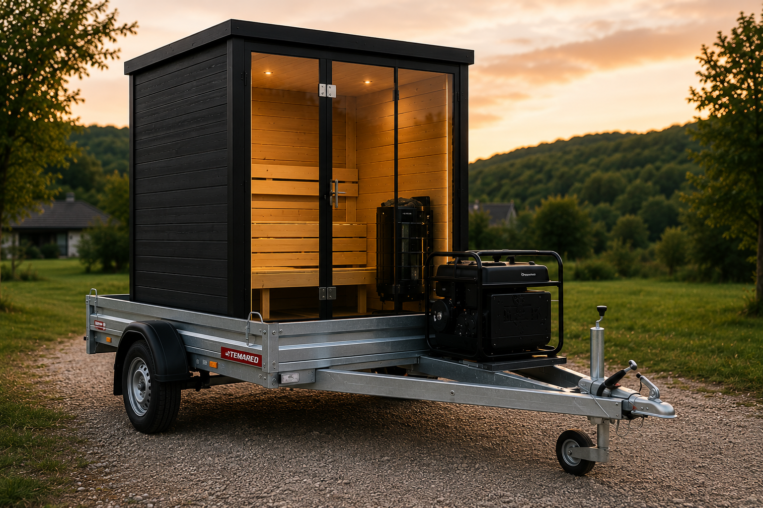 Mobilna finska sauna