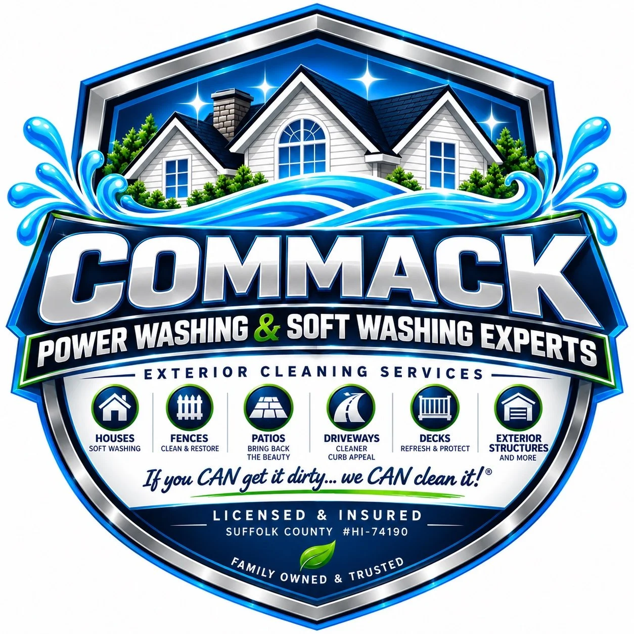 Commack Power Washing & Soft Washing Experts logo