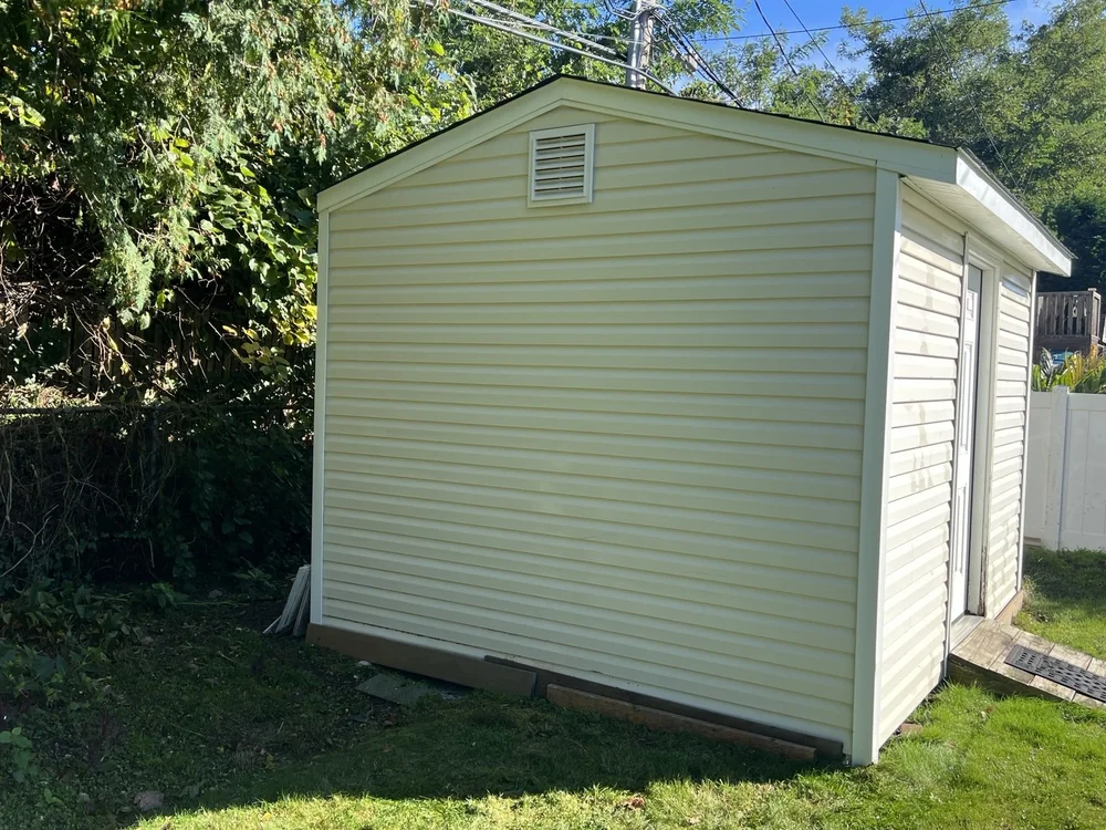 Shed cleaning after cleaning