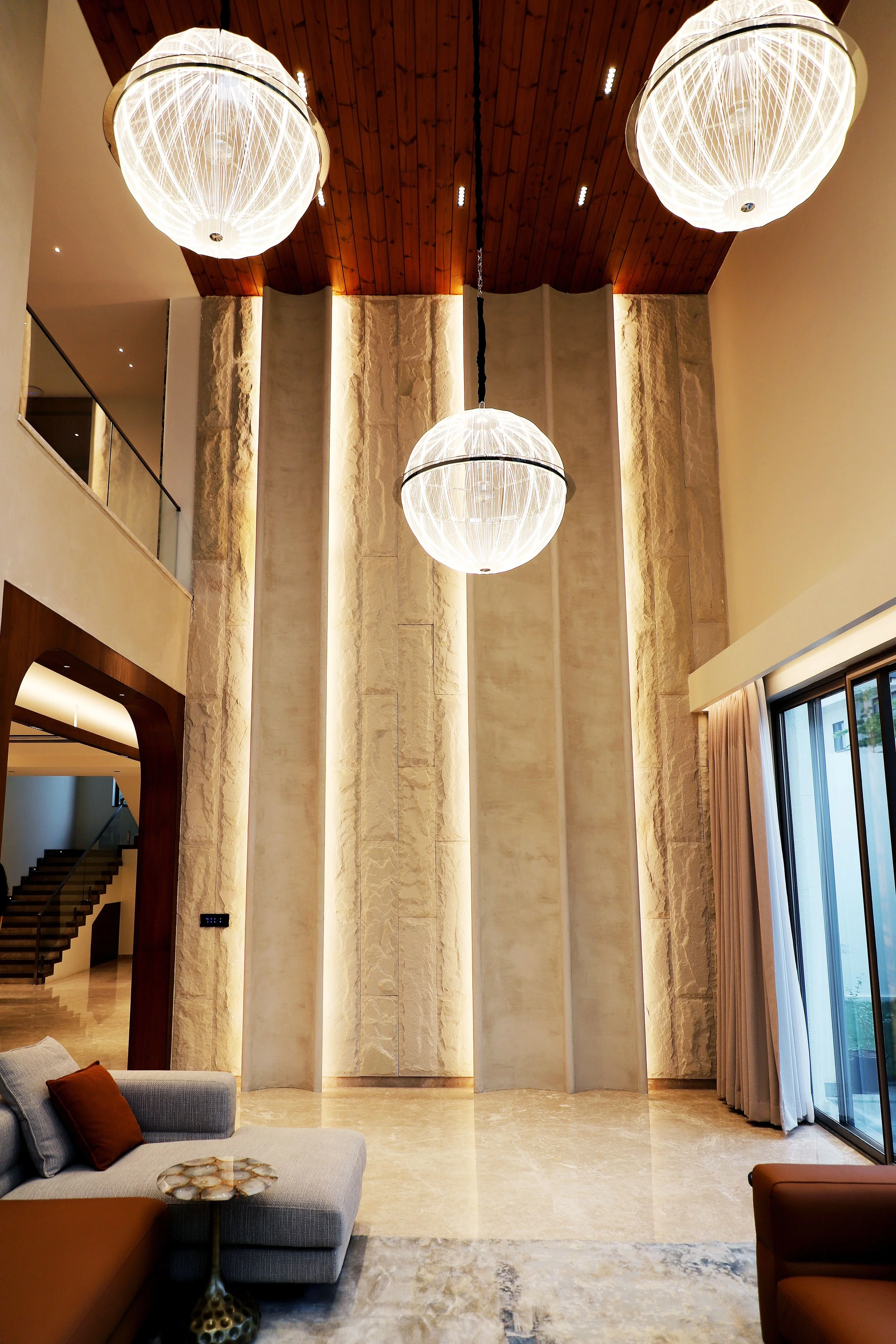 Residential lighting design by Victor Contractors
