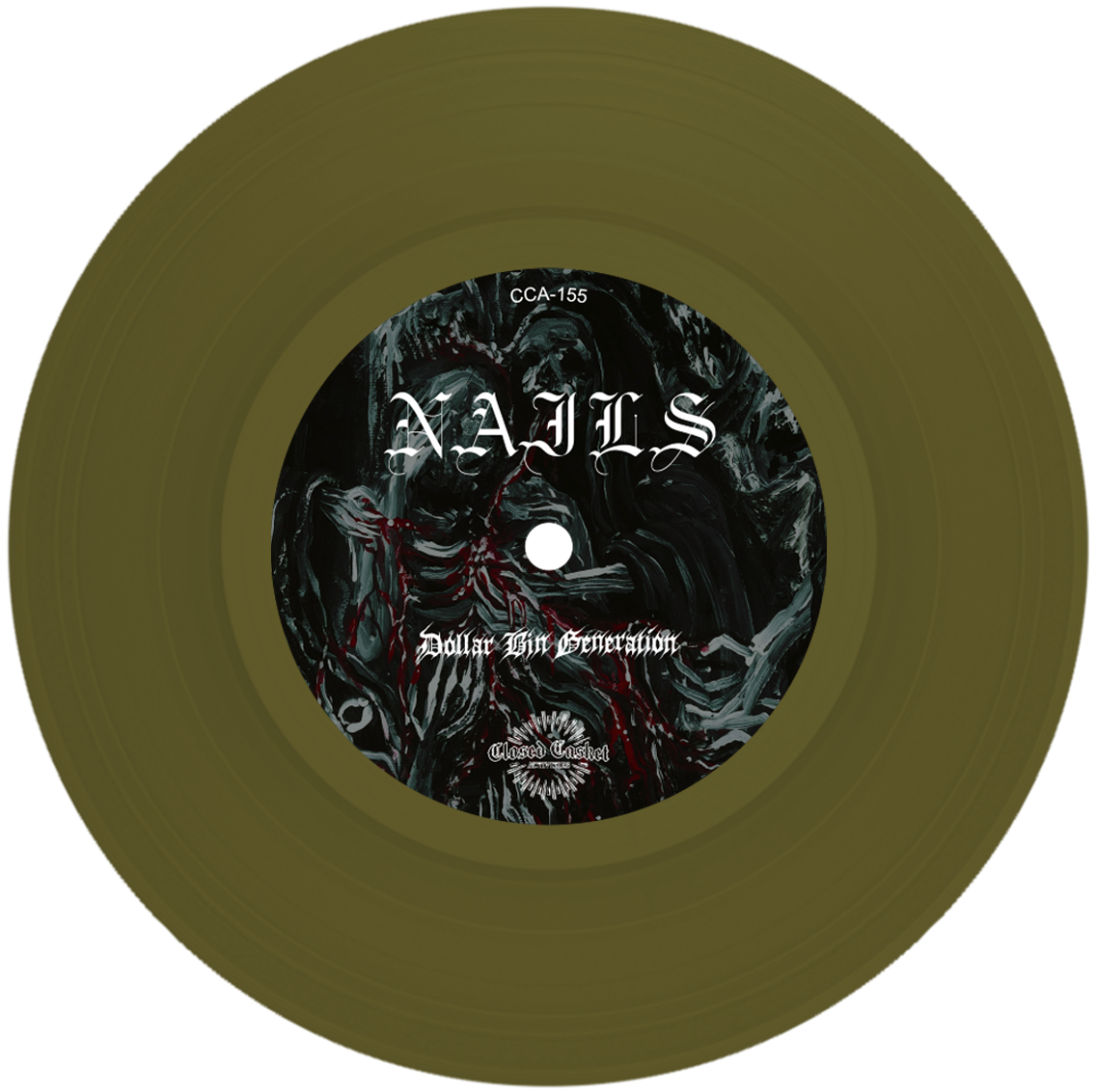 500 x Olive Green Vinyl