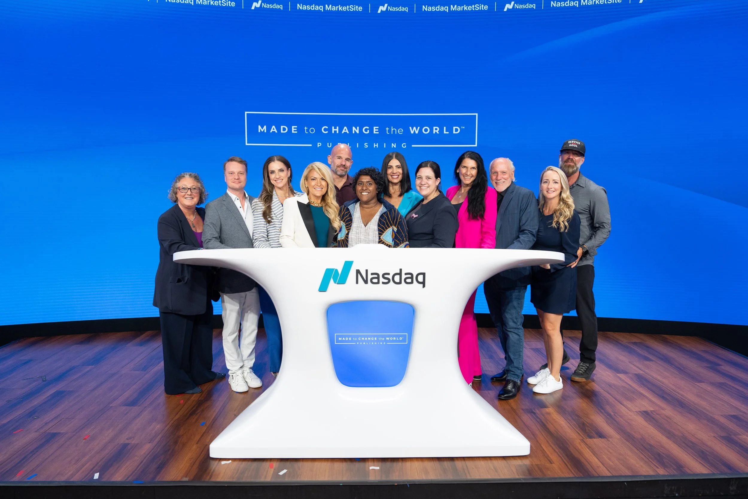 Phil at NASDAQ MarketSite with Made to Change