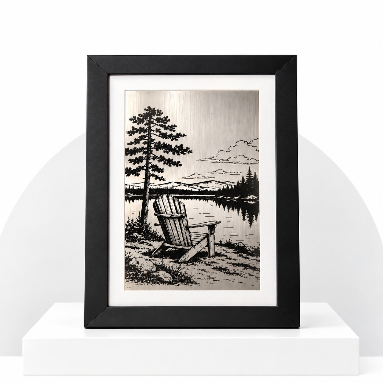 Maine landscape metal wall art