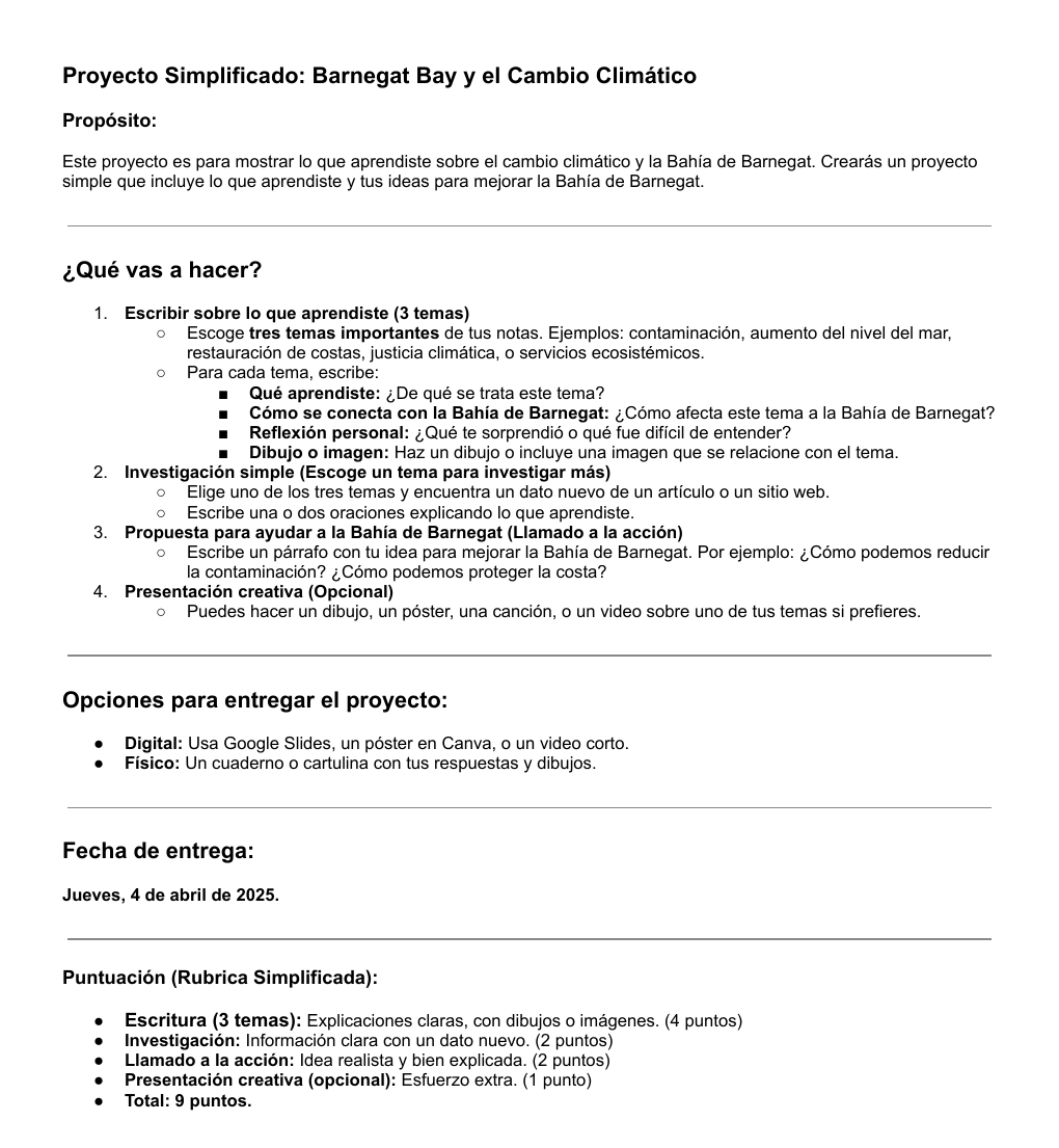 Interactive science notebook example