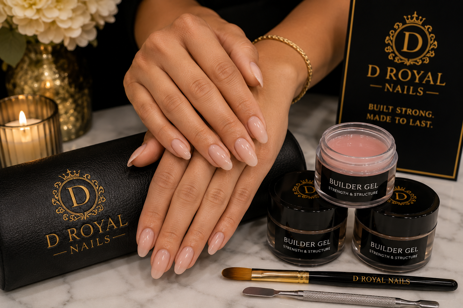 Builder Gel services at D Royal Nails