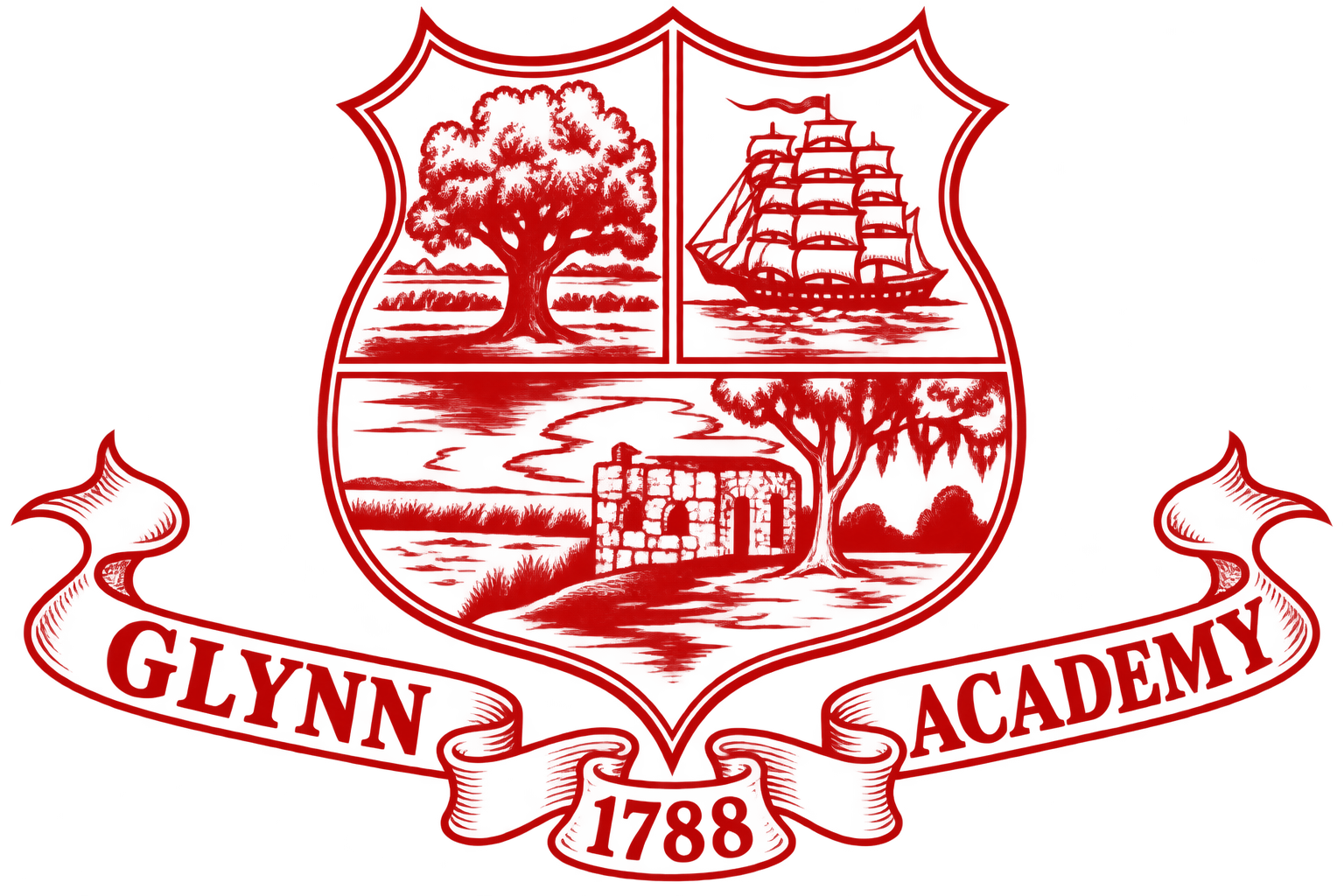 Glynn Academy 1788 crest