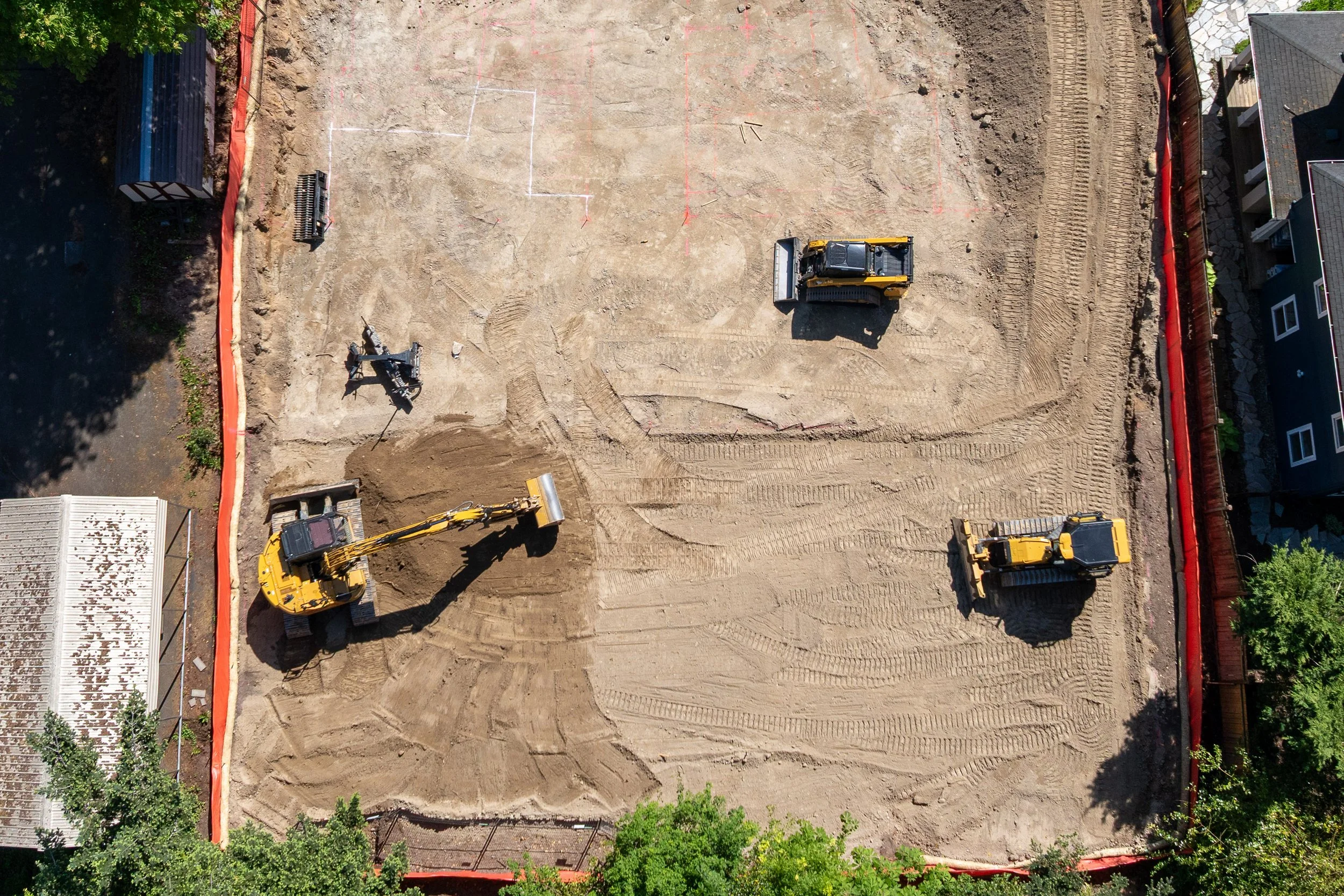 Mass excavation aerial