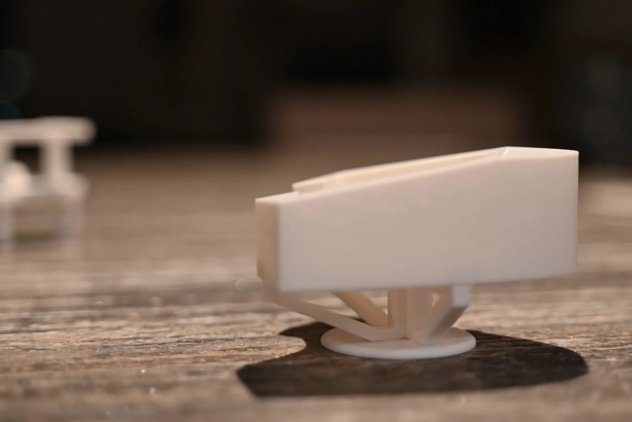 Physical model of Foundation Lounge, side view