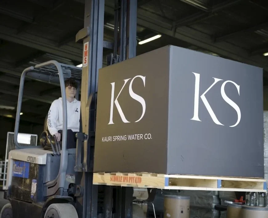 KS branded logistics packing for prospective distribution