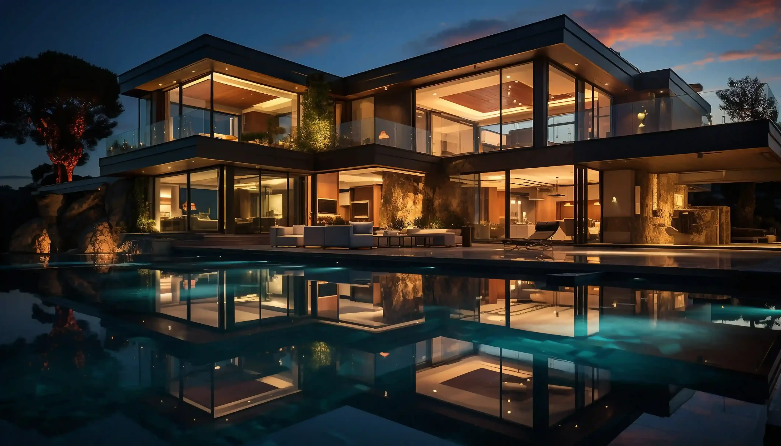 Luxury real estate aerial production