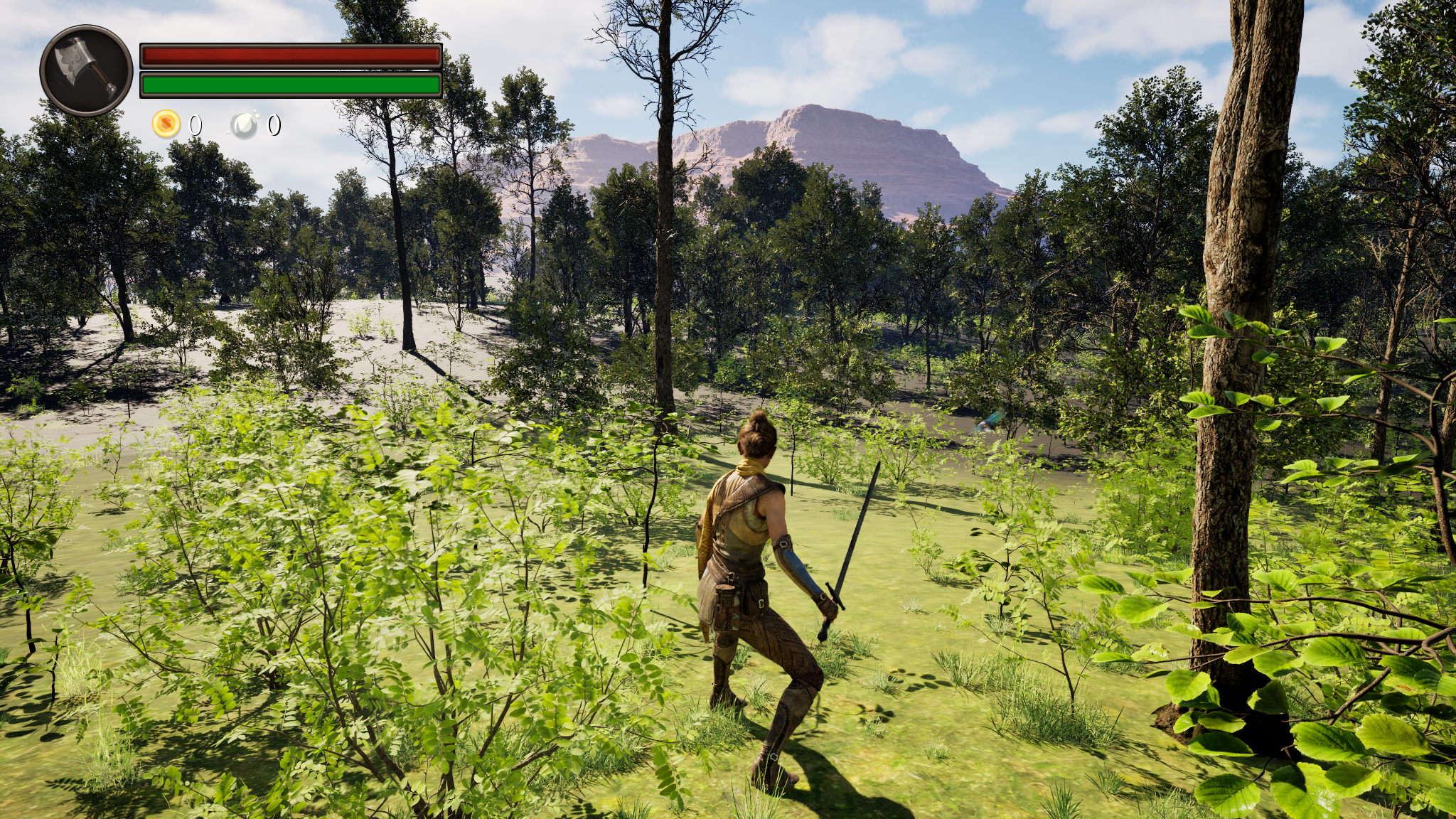 Open-world combat gameplay from the Third Person Action RPG Prototype