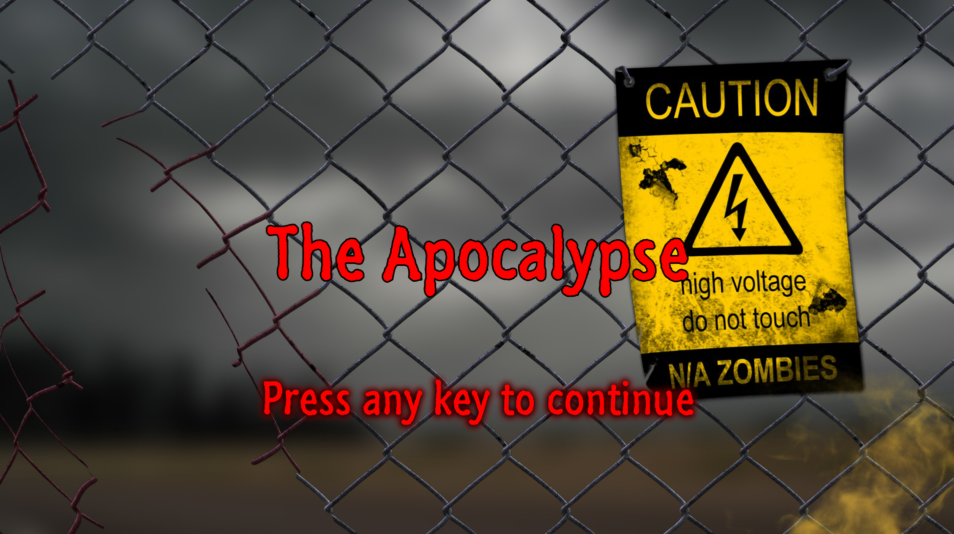 Gameplay from The Apocalypse zombie shooter