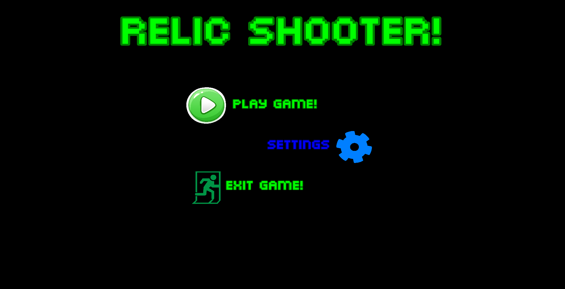 Gameplay from the Relic Shooter group project