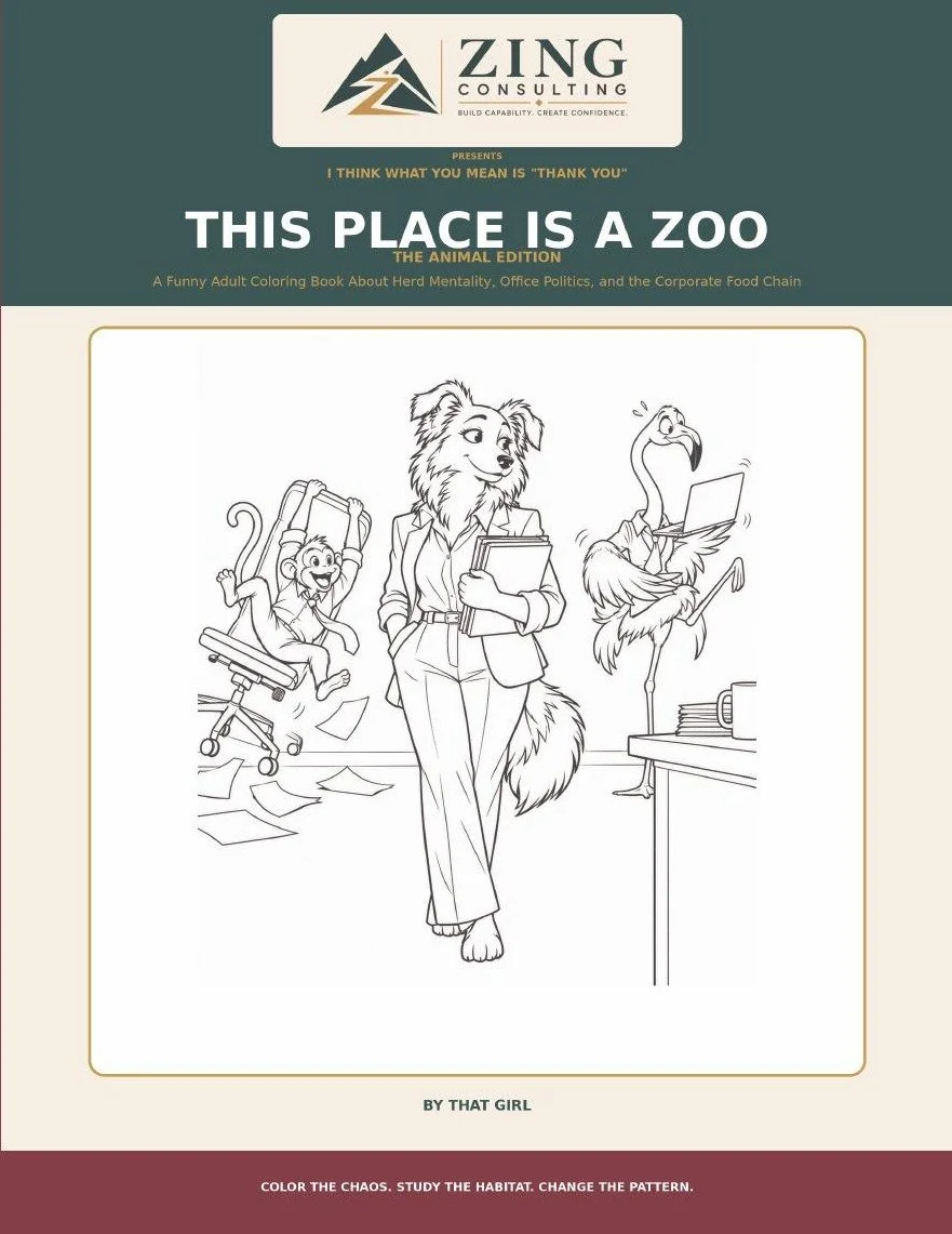 This Place Is a Zoo coloring book cover