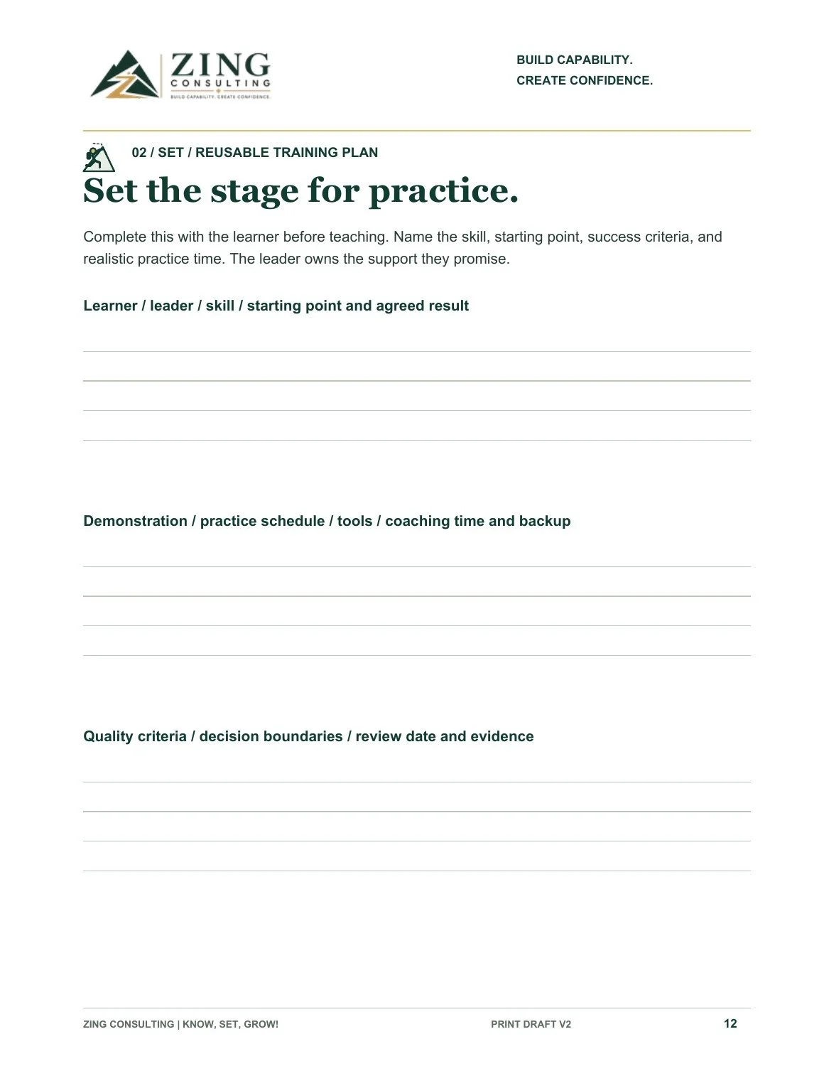 Workbook activity preview: Set the stage for practice.
