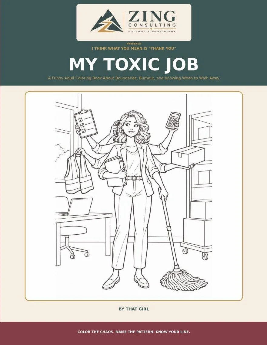 My Toxic Job coloring book cover