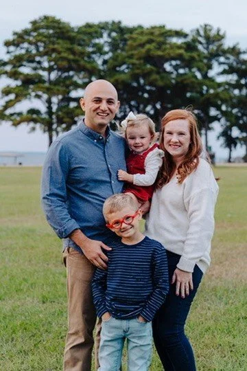 Robert D'Alessandro with his family