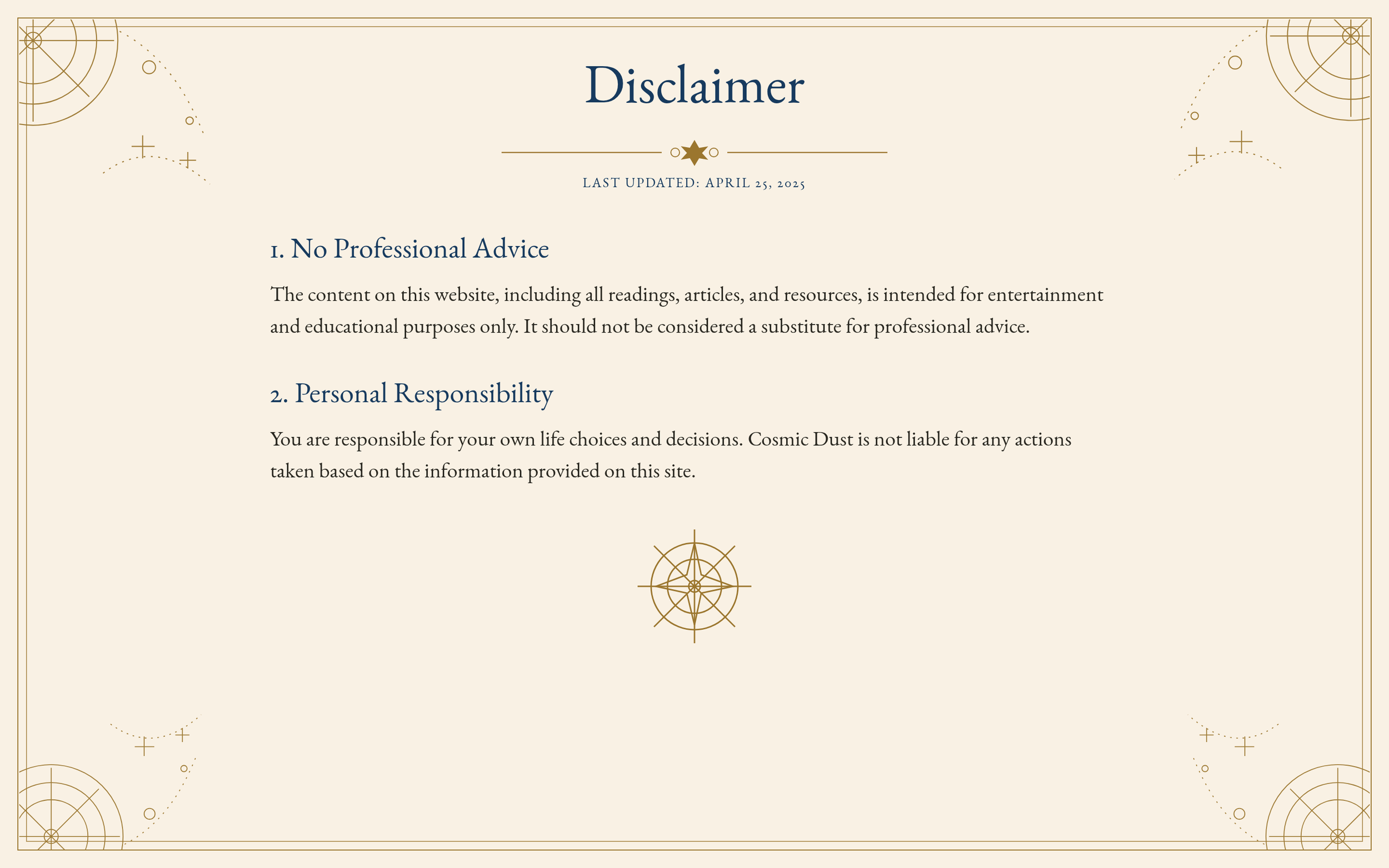Disclaimer