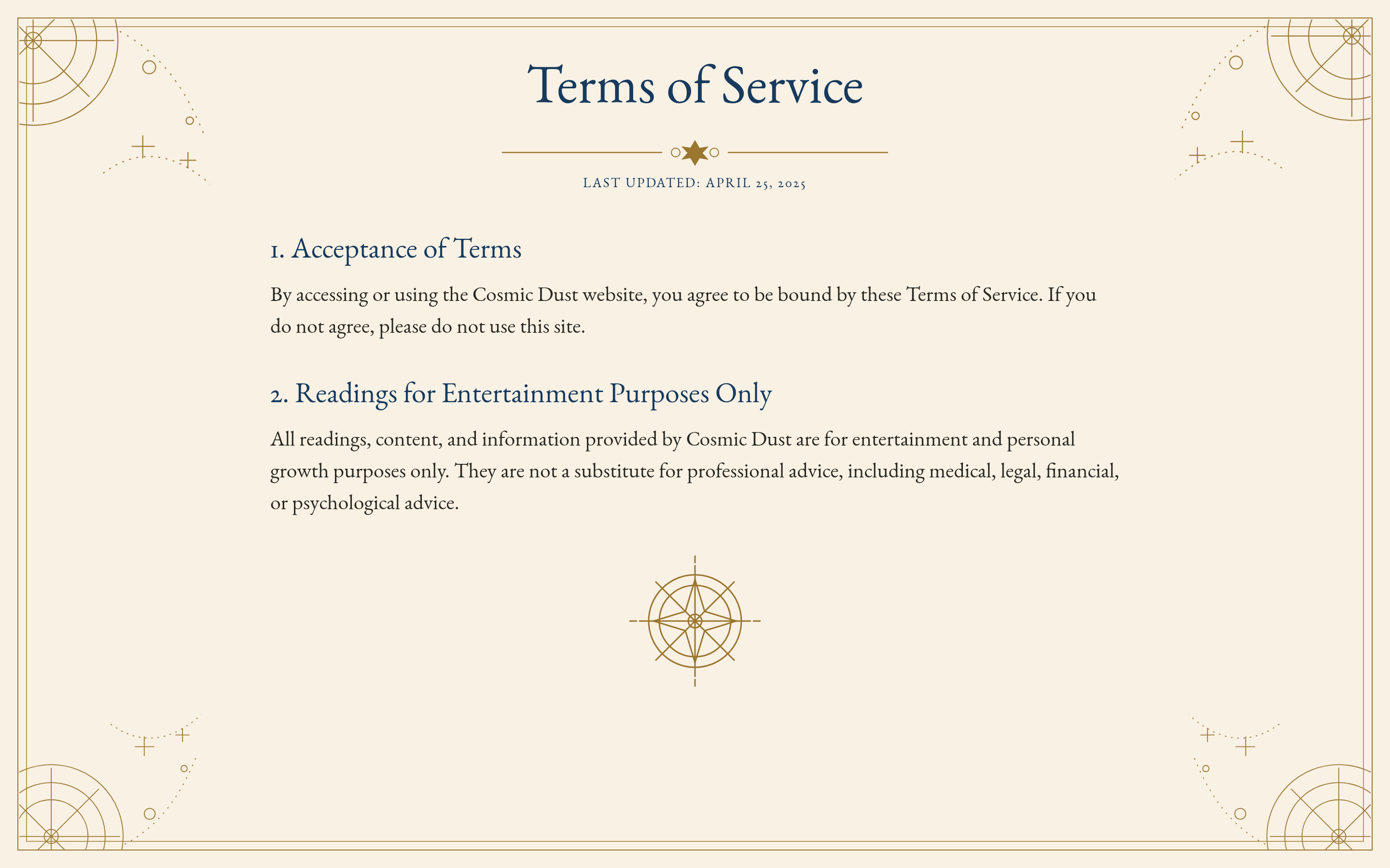Terms and Conditions
