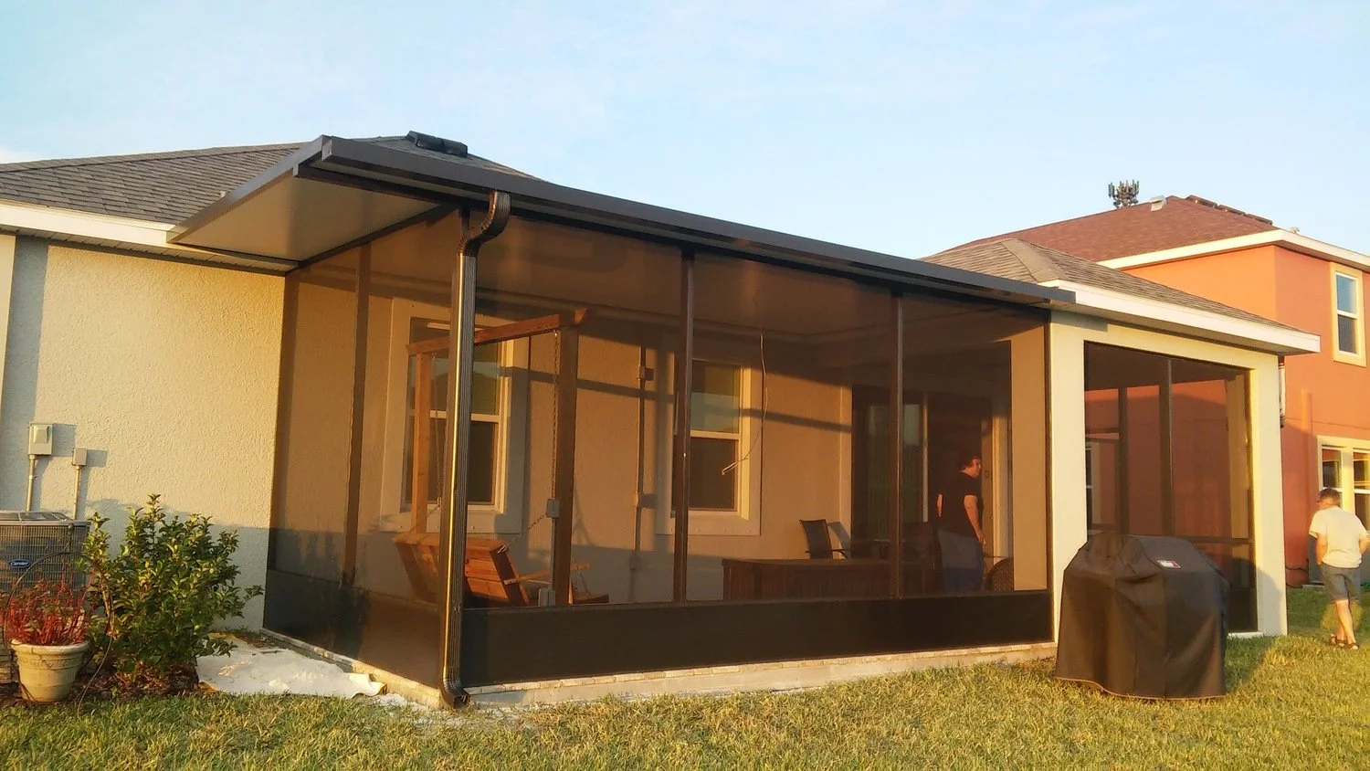 Screen enclosure lanai in Seffner, FL.