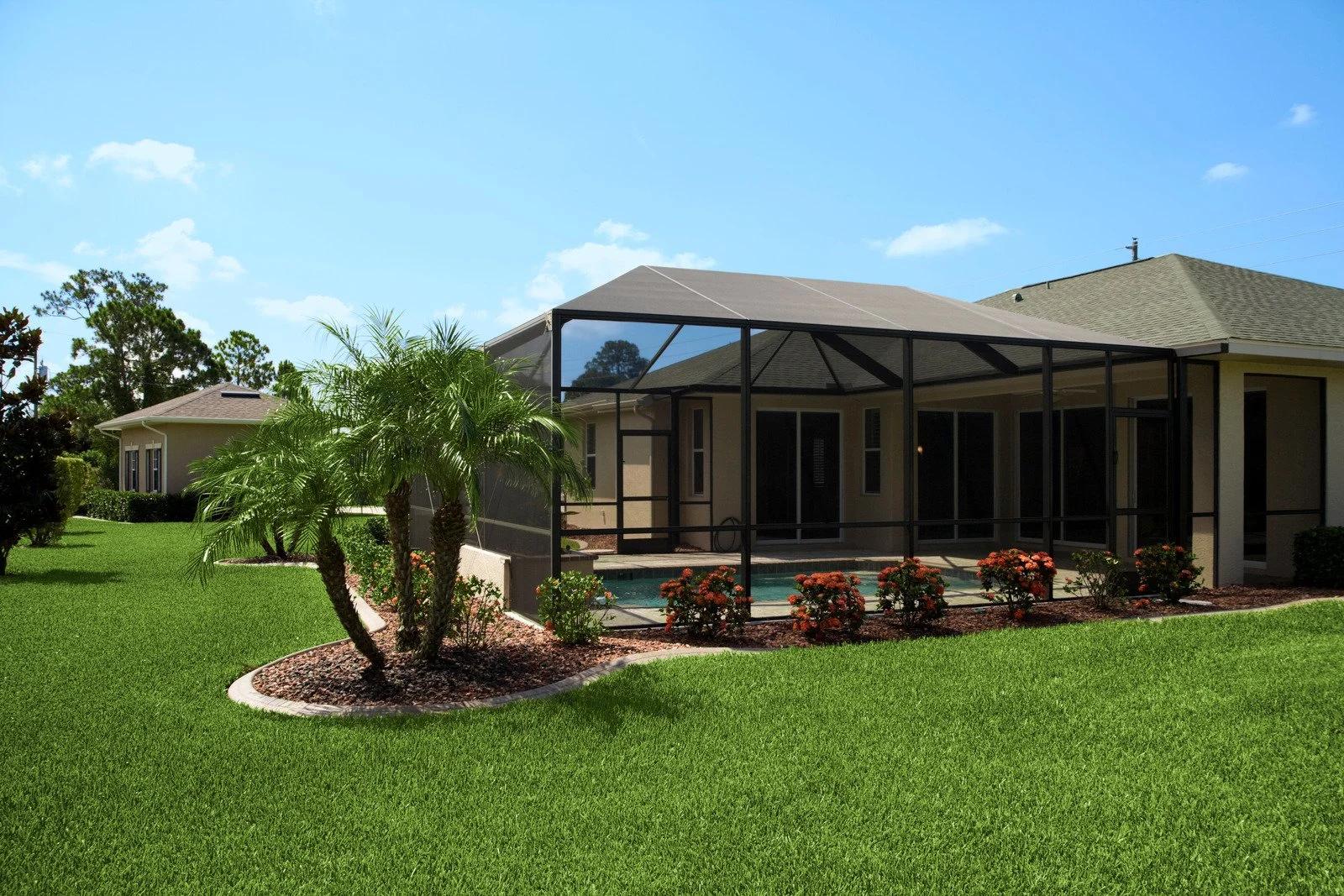 Pool cage enclosure in Riverview, FL.
