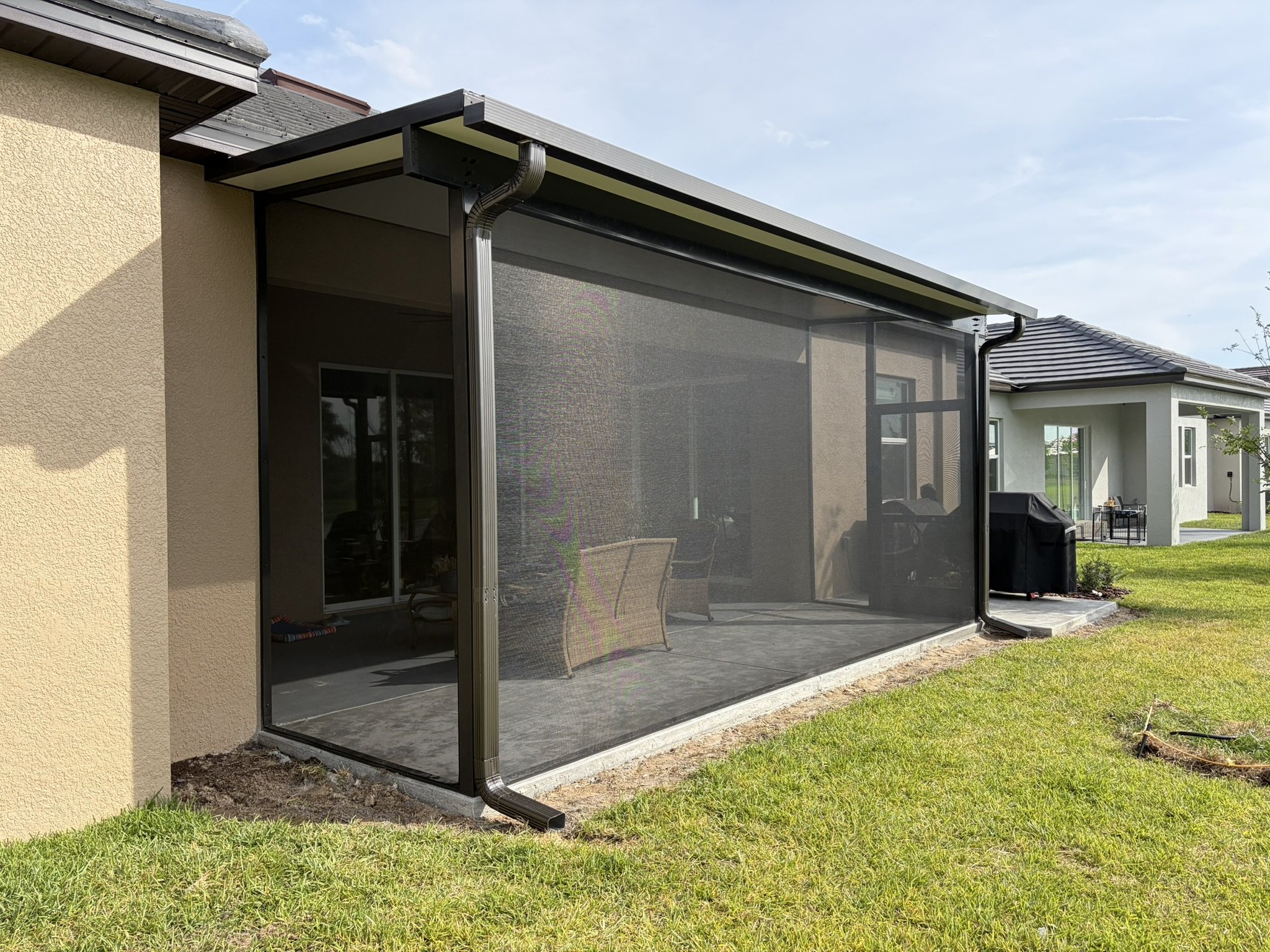 Screen enclosure lanai in Thonotosassa, FL.