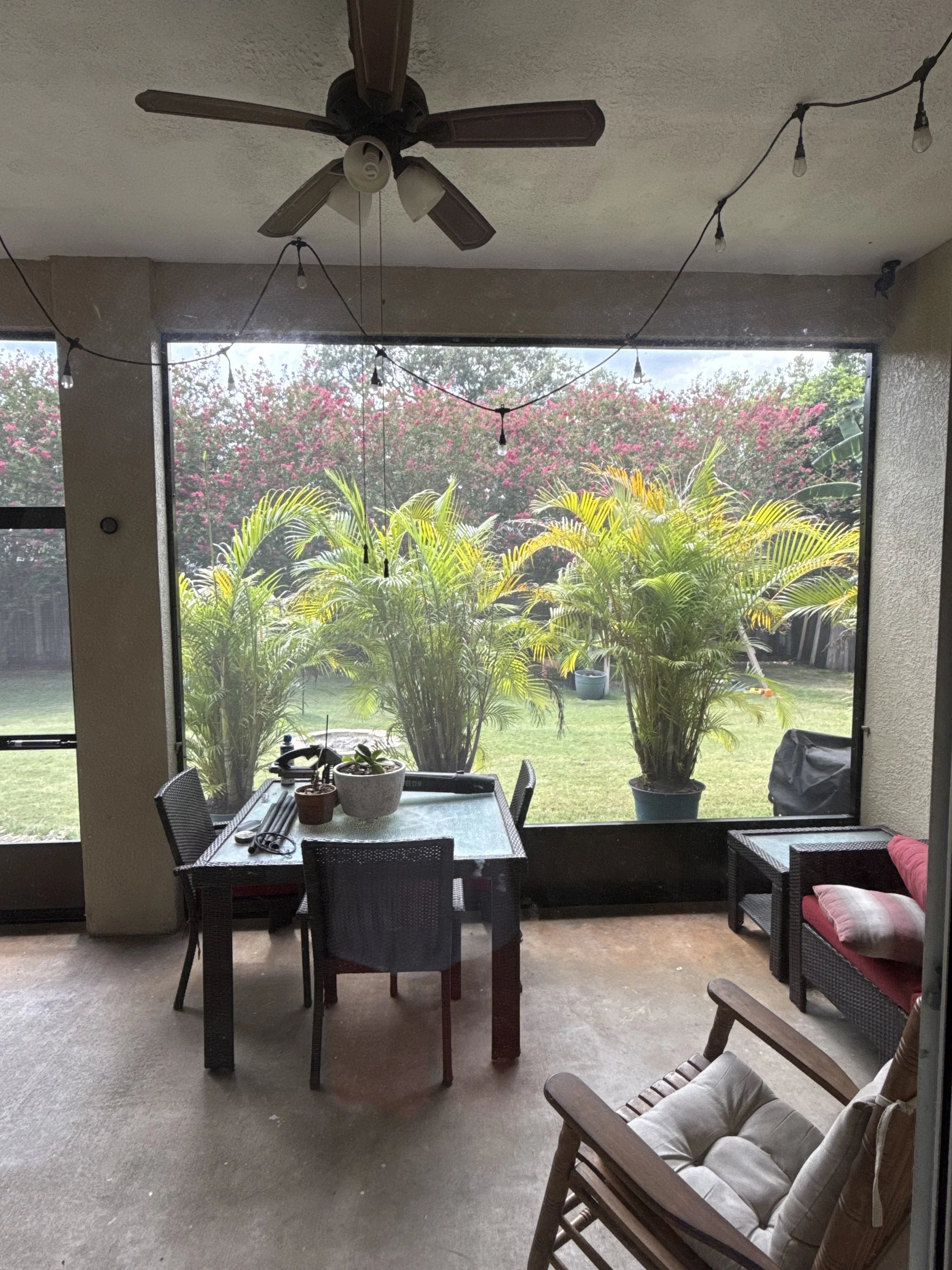 Screen enclosure lanai in Palmetto, FL.