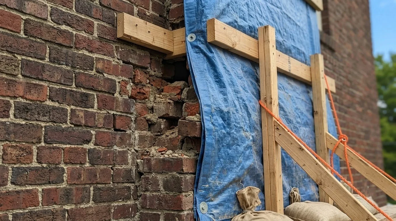 Golden Stones masons at work on site