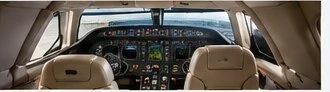 Aircraft cabin and cockpit